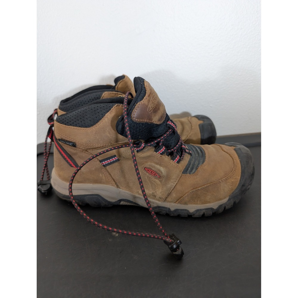 Keen Ridge Flex Men's 7 Mid Waterproof Hiking Boots Brown Leather 1025585 Tough